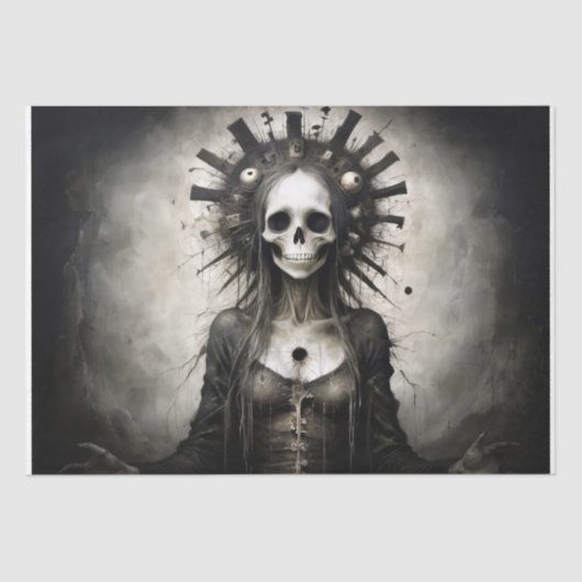 Santa Muerte Whispertod - Decoupage - Seidenpapier (Vorderseite)