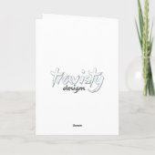 Santa Mugshot Card Feiertagskarte (Rückseite)