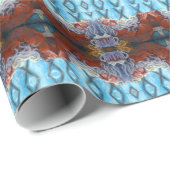 "Santa Napping" Spiegelreflex Geschenkpapier (Rolleneckpunkt)