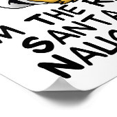 Santa Naughty List Poster (Ecke)