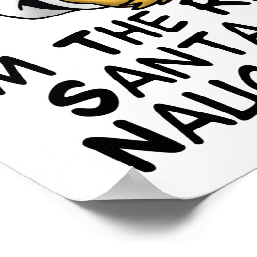 Santa Naughty List Poster (Ecke)