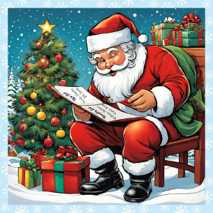 Santa Naughty Nice Liste Namen hinzufügen Weihnach Puzzle