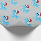Santa Nessie Geschenkpapier (Ecke)