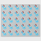 Santa Nessie Geschenkpapier (Flach)