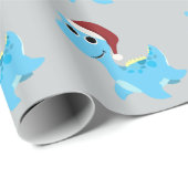 Santa Nessie Geschenkpapier (Rolleneckpunkt)