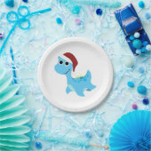 Santa Nessie Pappteller (Party)