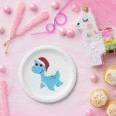 Santa Nessie Pappteller (Party)