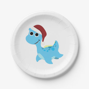 Santa Nessie Pappteller