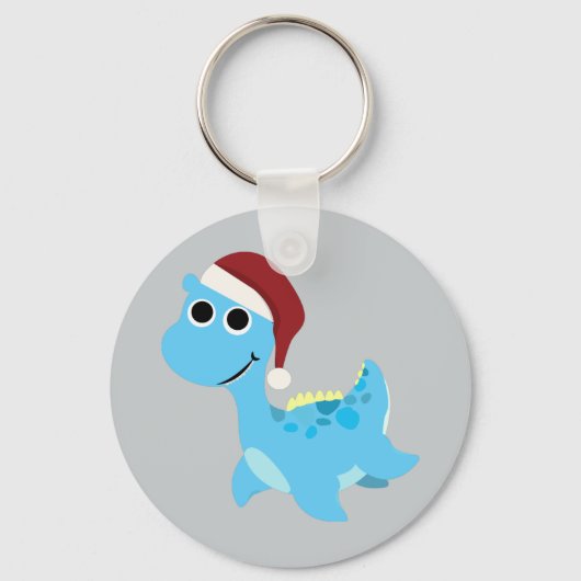 Santa Nessie Schlüsselanhänger (Vorderseite)