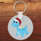 Santa Nessie Schlüsselanhänger (Vorderseite)