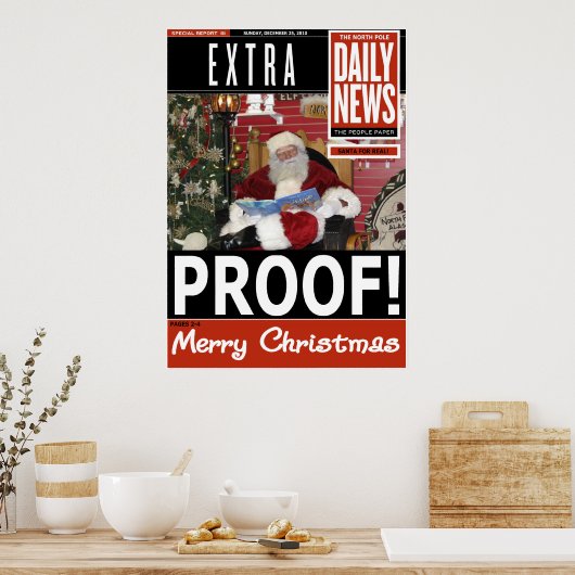 Santa News Poster (Küche)