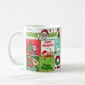 Santa Niedlich Frohe Weihnachtskaffee Tasse (Links)