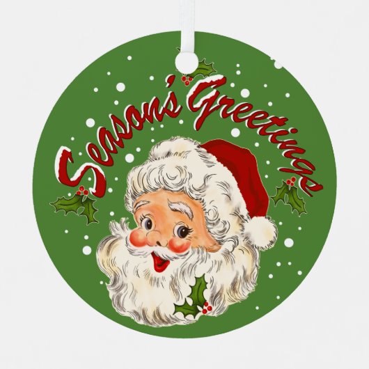 Santa No. 1 Ornament Aus Metall (Vorderseite)