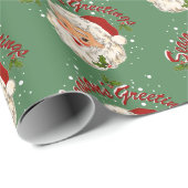 Santa No. 1 Season's Greetings Geschenkpapier (Rolleneckpunkt)