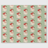 Santa No. 3 Wrapping Paper Geschenkpapier (Flach)