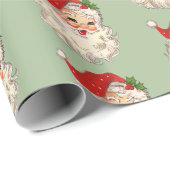 Santa No. 3 Wrapping Paper Geschenkpapier (Rolleneckpunkt)