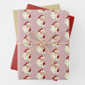 Santa No. 4 Packpapier Sheets Geschenkpapier Set (Beispiel)