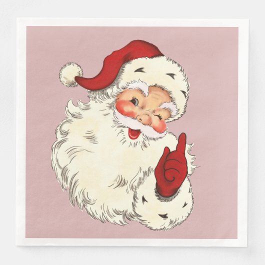 Santa No 4 Paper Dinner Napkins Serviette (Vorderseite)