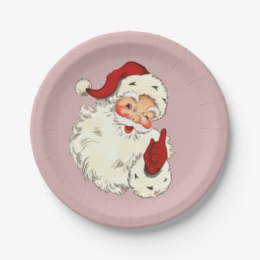 Santa No. 4 Papierplatte Pappteller (Vorderseite)
