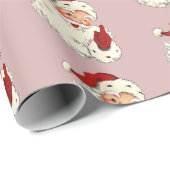 Santa No. 4 Wrapping Paper Geschenkpapier (Rolleneckpunkt)