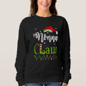 Santa Nonna Claus Weihnachts-Matching-Familie Sweatshirt (Vorderseite)