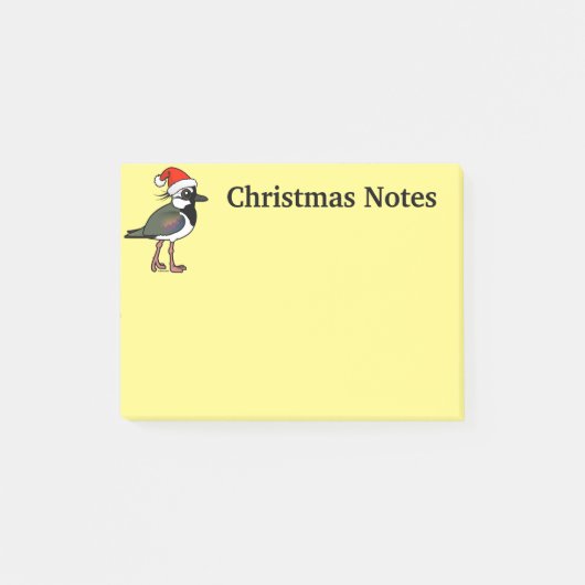 Santa Northern Lapwing Post-it Klebezettel (Vorderseite)