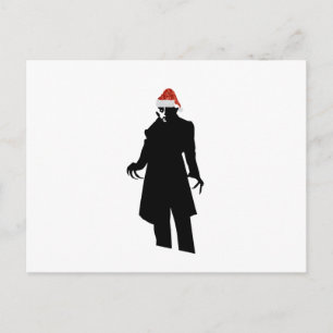 Santa nosferatu feiertagspostkarte