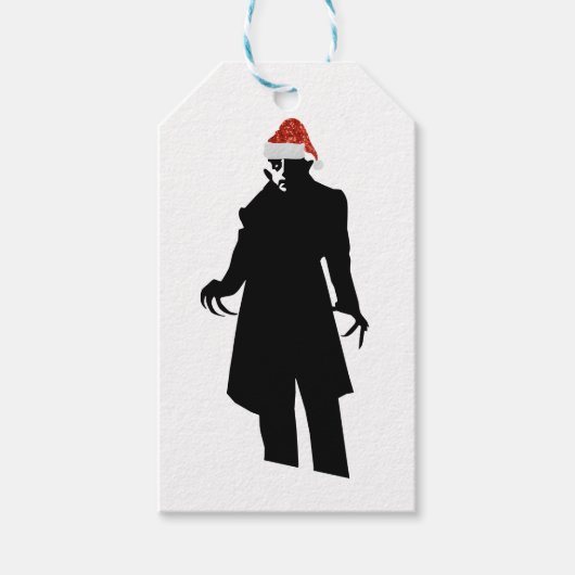 Santa nosferatu geschenkanhänger (Vorderseite)