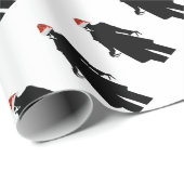 Santa nosferatu geschenkpapier (Rolleneckpunkt)