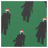 Santa nosferatu Weihnachtsstoff Stoff (Nahaufnahme)