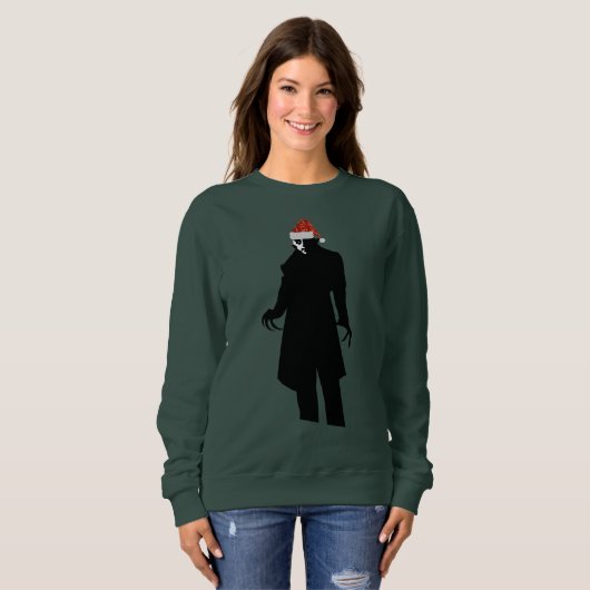 Santa nosferatu xmas women Sweatshirt (Vorne ganz)