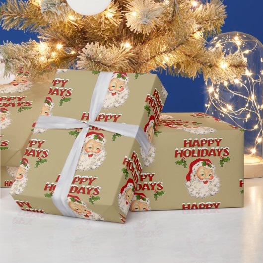 Santa Nr. 2 Frohe Feiertage Geschenkpapier (Feiertage)