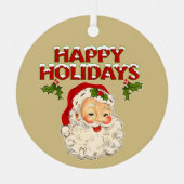 Santa Nr. 2 Ornament Aus Metall (Vorderseite)