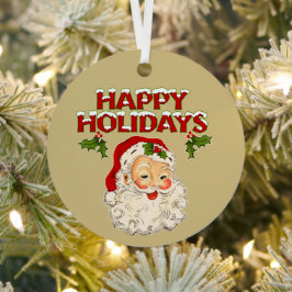 Santa Nr. 2 Ornament Aus Metall
