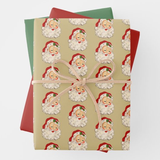 Santa Nr. 2 Packpapierblätter Geschenkpapier Set (Beispiel)