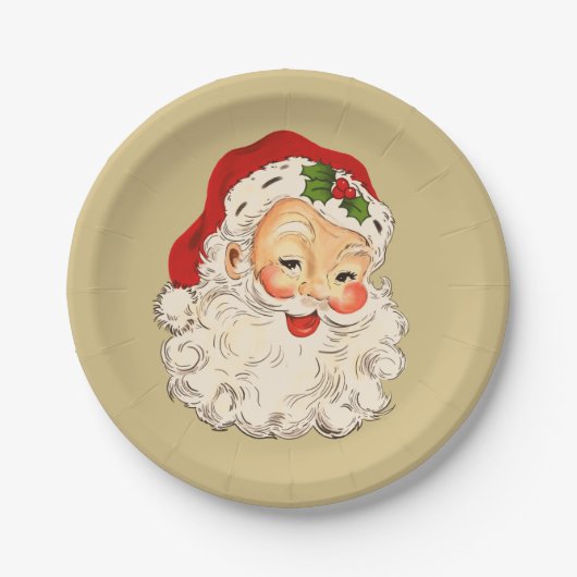 Santa Nr. 2 Papierplatte Pappteller (Vorderseite)