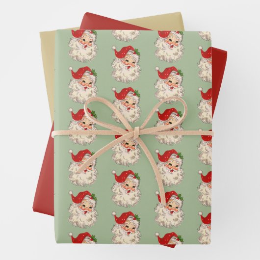 Santa Nr. 3 Packpapierblätter Geschenkpapier Set (Beispiel)