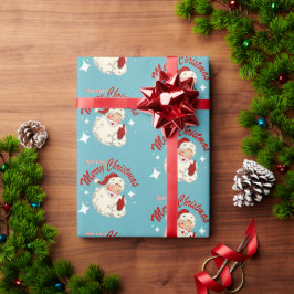 Santa Nr. 4 Frohe Weihnachten Geschenkpapier
