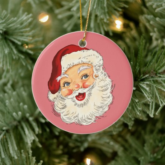 Santa Nr. 6 Keramik Ornament (Baum)