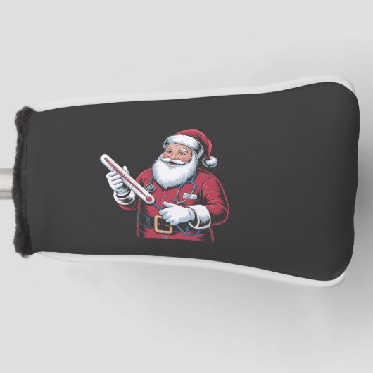Santa Nurse Xmas Nursing Healthcare Worker Golf Headcover (Vorderseite)