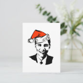 Santa Obama Gear Feiertagspostkarte (Stehend Vorderseite)