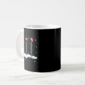 Santa Oboe Christmas Lights Funny Oboe Lover  Kaffeetasse (Vorderseite Links)
