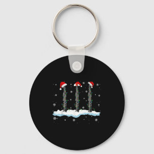 Santa Oboe Weihnachtslicht Funny Oboe Lover Gesche Schlüsselanhänger