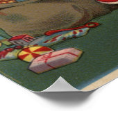 Santa Observation Sleeping Children Poster (Ecke)