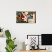 Santa Observation Sleeping Children Poster (Heimbüro)