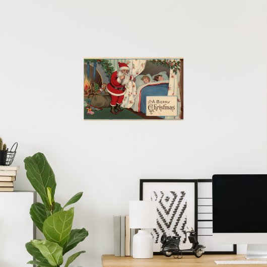 Santa Observation Sleeping Children Poster (Heimbüro)