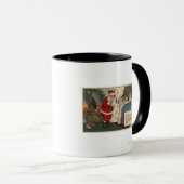 Santa Observation Sleeping Children Tasse (VorderseiteRechts)
