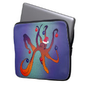 Santa Octopus Laptopschutzhülle (Vorderseite Links)
