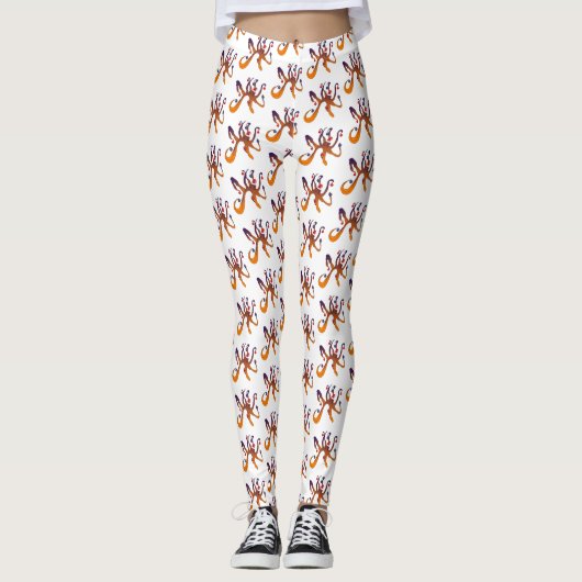 Santa Octopus Leggings (Vorderseite)