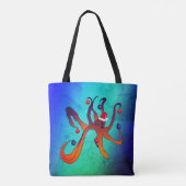 Santa Octopus Tasche (Rückseite)
